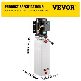 Unidad de Potencia Hidráulica para Elevador de Coche 6L 220V 50hz 1 ph 2750 PSI Auto