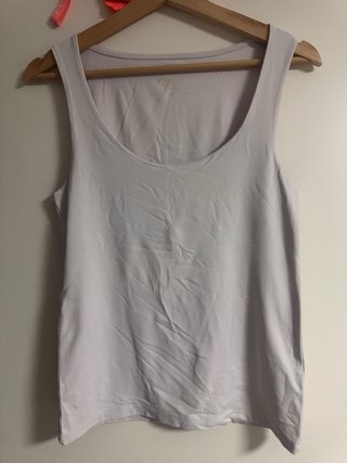 Camiseta tirantes blanca talla M,