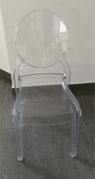 Sillas de metacrilato transparentes