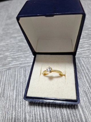 Anillo Oro Solitario Diamante