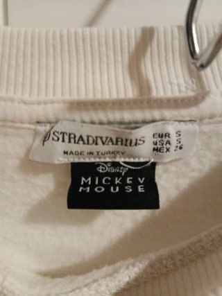Sudadera Mickey Mouse Stradivarius Talla S