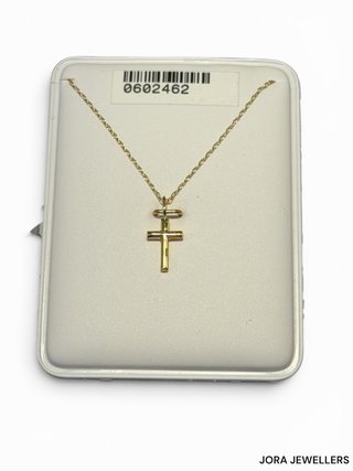 Cadena Cruz Oro 18K
