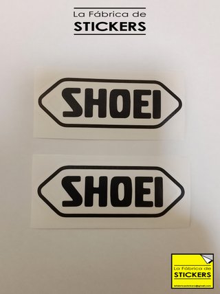 2 Pegatinas SHOEI Vinilo de corte de Alta Calidad