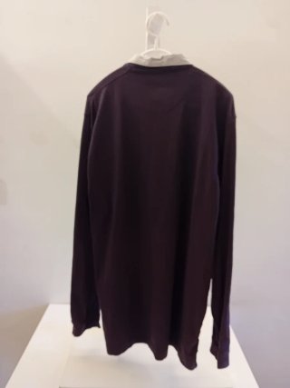 Polo Massimo Dutti Hombre Morado