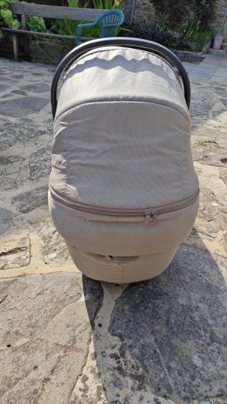 Juego Carrito Bebé 3 Piezas Gris