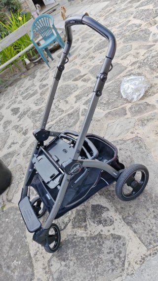 Juego Carrito Bebé 3 Piezas Gris