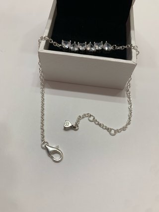Pulsera Pandora Corazones Plata 20-22cm