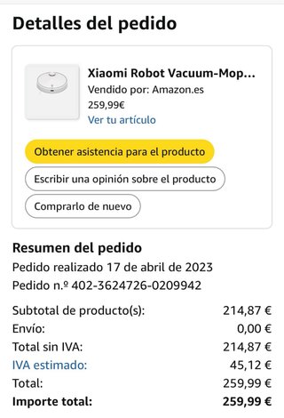 Aspirador Robot Xiaomi 2 Pro