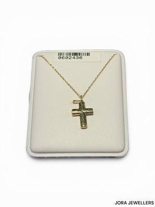 Cadena Cruz 18K Oro