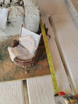 Scena presepe lavandaia