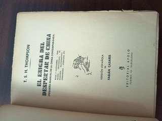 El Enigma del Despertar de China (1931) - T.S.H. T