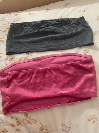 2 Tops Mujer (Rosa y Gris)