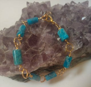 Parure Apatite Collana, Bracciale, Anello