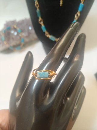 Parure Apatite Collana, Bracciale, Anello