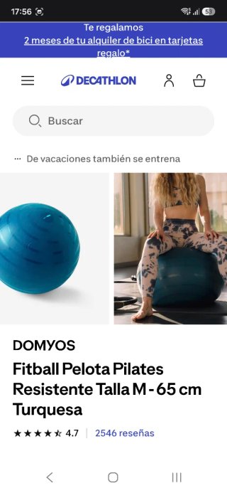 Pelota Pilates Talla M - Decathlon