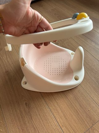 Adaptador Baño Bebé Rosa y Blanco