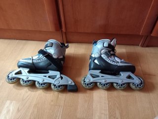 Patines Fila + Casco + Protecciones + Bolsa