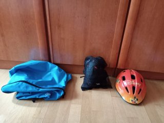Patines Fila + Casco + Protecciones + Bolsa