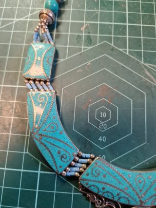 Collar Turquesa Plata Tibetana