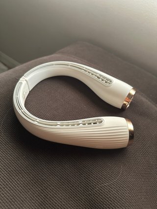 Ventilador de cuello eléctrico blanco