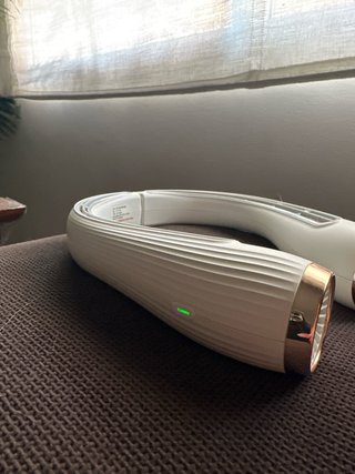 Ventilador de cuello eléctrico blanco