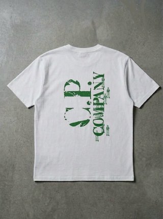 C.P. Company Graphic T-Shirt White/Green