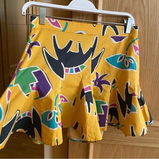 Falda pantalón Zara M estampado tropical