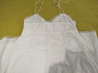 Vestido largo blanco ibicenco