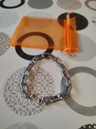 Pulsera eslabones acero hombre