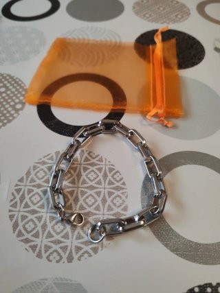 Pulsera eslabones acero hombre