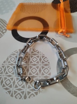 Pulsera eslabones acero hombre