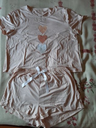 Pijama corto mujer XL corazones