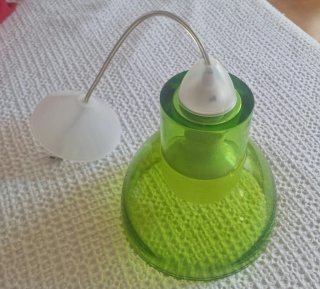 Lámpara colgante cristal verde Leroy Merlin