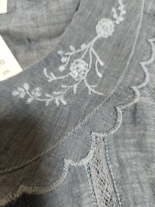 Blusa Zara Romántica XL Bordada