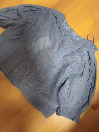 Blusa Zara Romántica XL Bordada