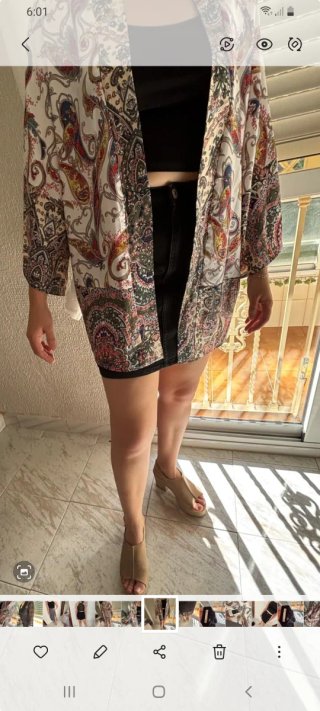 Cardigan kimono estilo japonés .