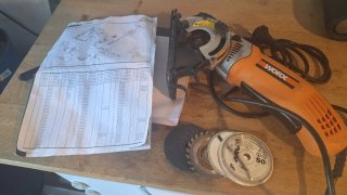 Mini Sierra Circular Worx WX424 Eléctrica