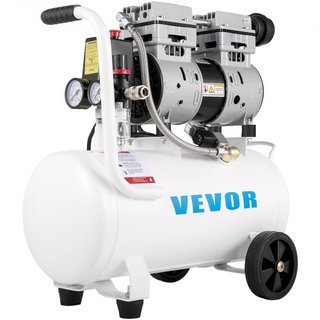 Compresor de Aire 20.8 L, Compresor de Aire Portátil 1 HP, Compresor de Aire Sin Aceite Tanque de Acero 750W, Compresor Pancake 115 PSI, Compresor Ultra Silencioso para Reparaciones en el Hogar, I...