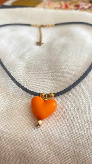 Collar Corazón Cerámica