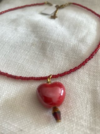 Collar Corazón Cerámica