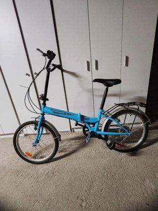 Bicicleta Plegable Azul 20