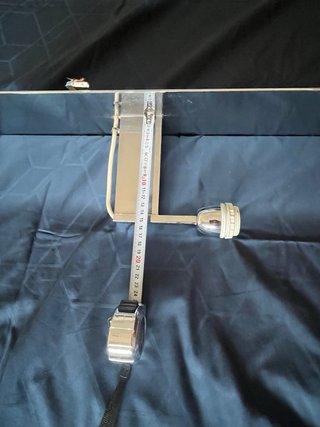 Dos apliques de pared cromados sin las tulipas