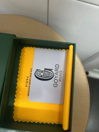 Tarjetero Goyard Verde