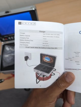 Cámara de inspección de tuberías