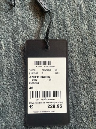 Abito Roy Robson blu da uomo Taglia 46