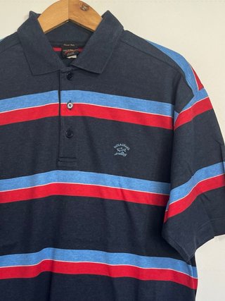 Polo Paul & Shark Rayas Azul y Rojo