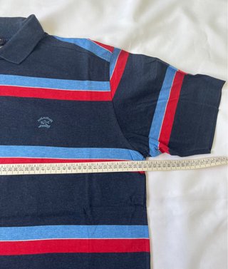 Polo Paul & Shark Rayas Azul y Rojo