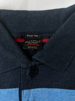 Polo Paul & Shark Rayas Azul y Rojo
