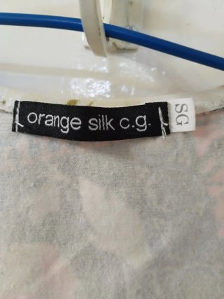 Camiseta Orange Silk Talla S/M Patchwork