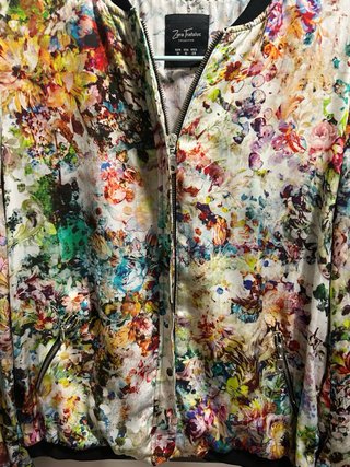 Bomber Zara Multicolor Talla M